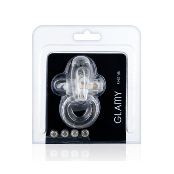 Cockring vibrant avec stimulation du clitoris 